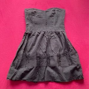 Kimchi Blue dark blue strapless fit and flare short dress